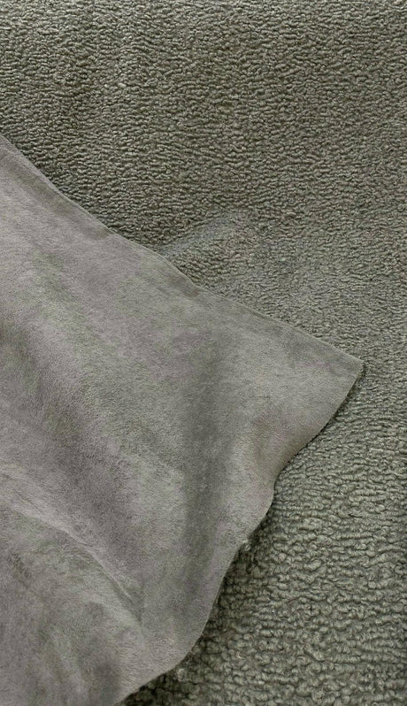Italian Faux Sheepskin Fabric - Gray, 54" Width (1 Yard)