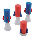 1 1/2" x 4 1/2" Patriotic Red, White & Blue Rocket Hopper Toys 12 Pc.