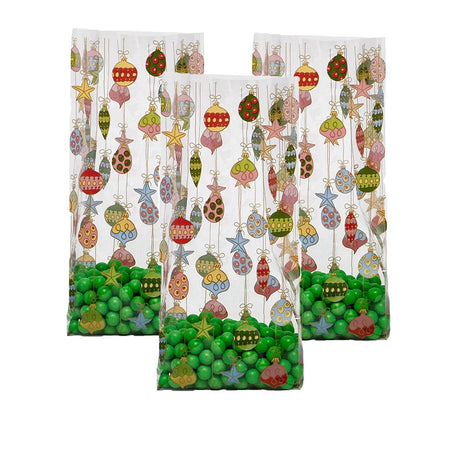 Christmas Themed Cello 5” x 3” x 11.5” Gift Packaging
