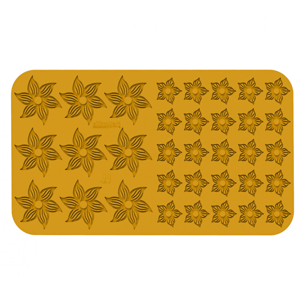 Silikomart BOTANICA Silicone Flower Mold, 34 Cavities