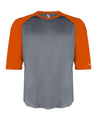 Badger Men's B-Core Three-Quarter Sleeve Baseball T-Shirt