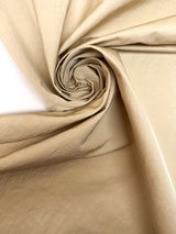 Beige Crinkled Polyamide Fabric