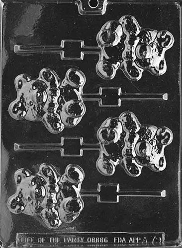 Teddy Bear Lolly Chocolate Mold - LPA079