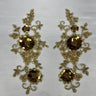 Beaded Floral Lace Applique