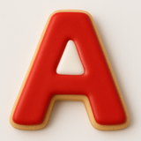 Letter A Tin Cookie Cutter 3 in B0101