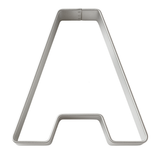 Letter A Tin Cookie Cutter 3 in B0101