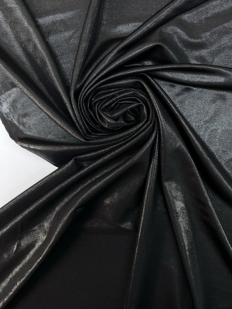 Viscose Knit Moiré Silver Black Stretch