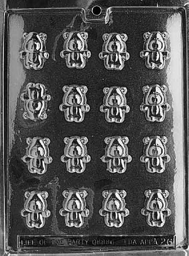 Bite Size Teddy Bear Chocolate Mold - LPA026