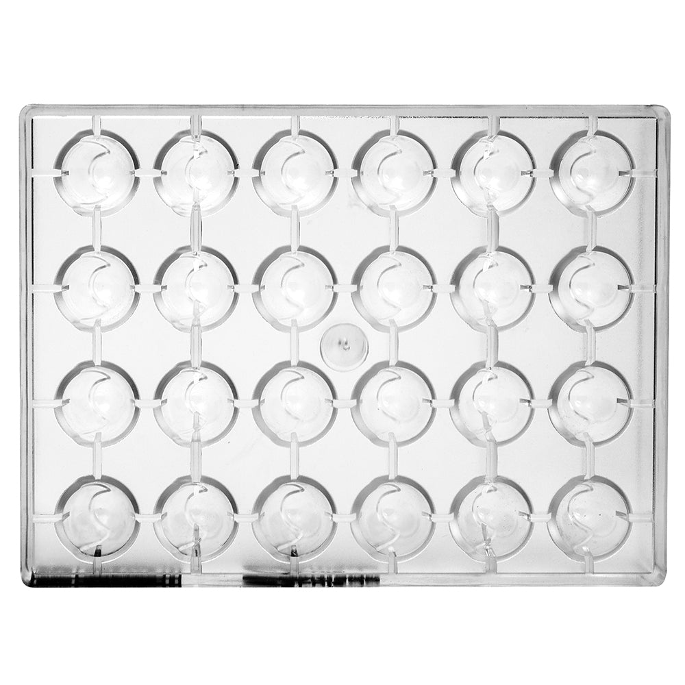 Greyas Polycarbonate Chocolate Mold, Dome by Luis Amado, 24 Cavities