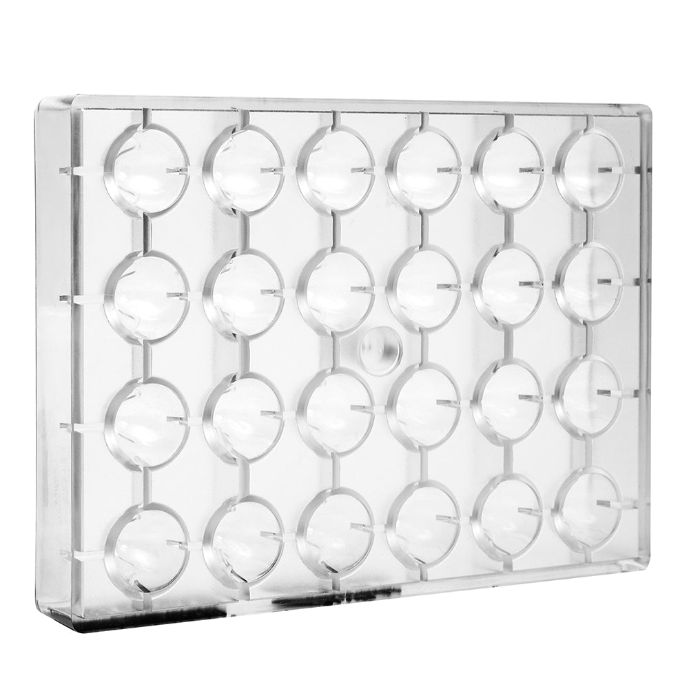 Greyas Polycarbonate Chocolate Mold, Dome by Luis Amado, 24 Cavities