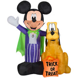 Gemmy 4.99-ft Lighted Disney Mickey Mouse Friends Mickey Mouse Vampire Inflatable Halloween Decoration