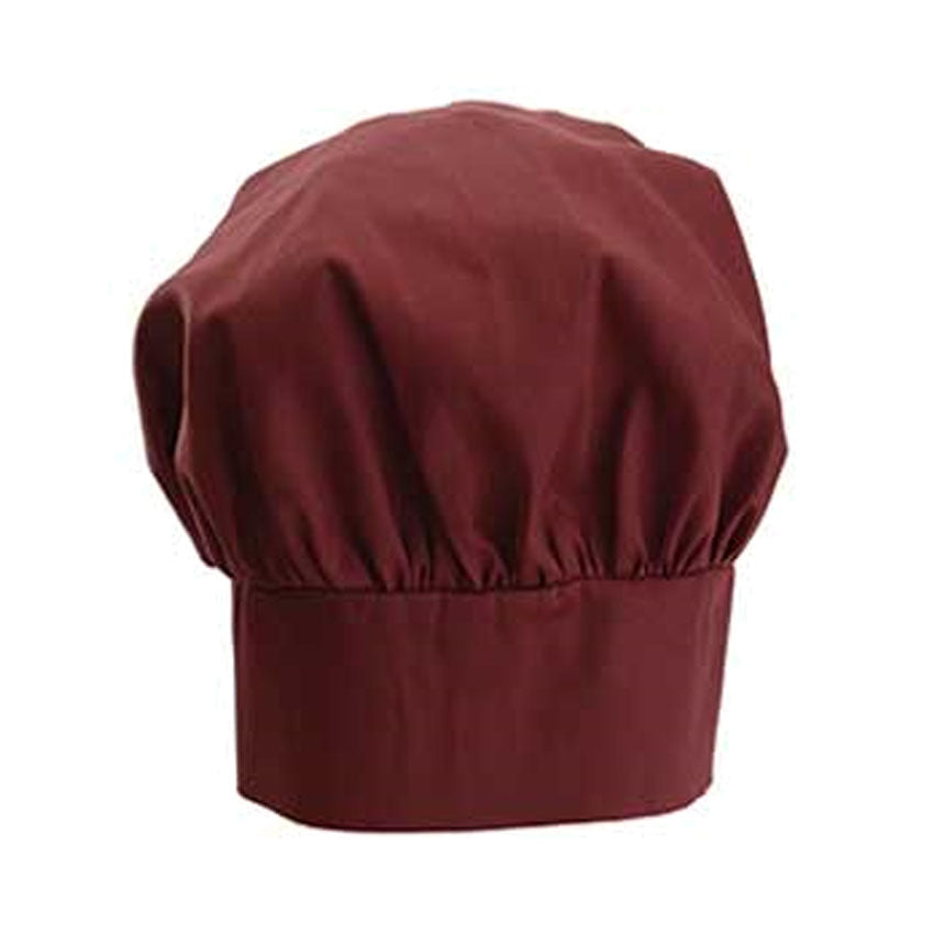 Winware by Winco CH-13 Chef Hat 13", Cotton/Poly Blend - Burgundy