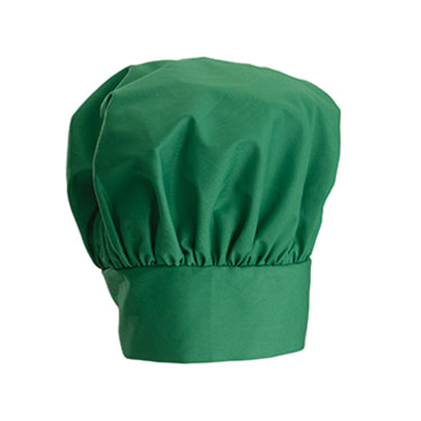 Winware by Winco CH-13 Chef Hat 13", Cotton/Poly Blend - Bright Green