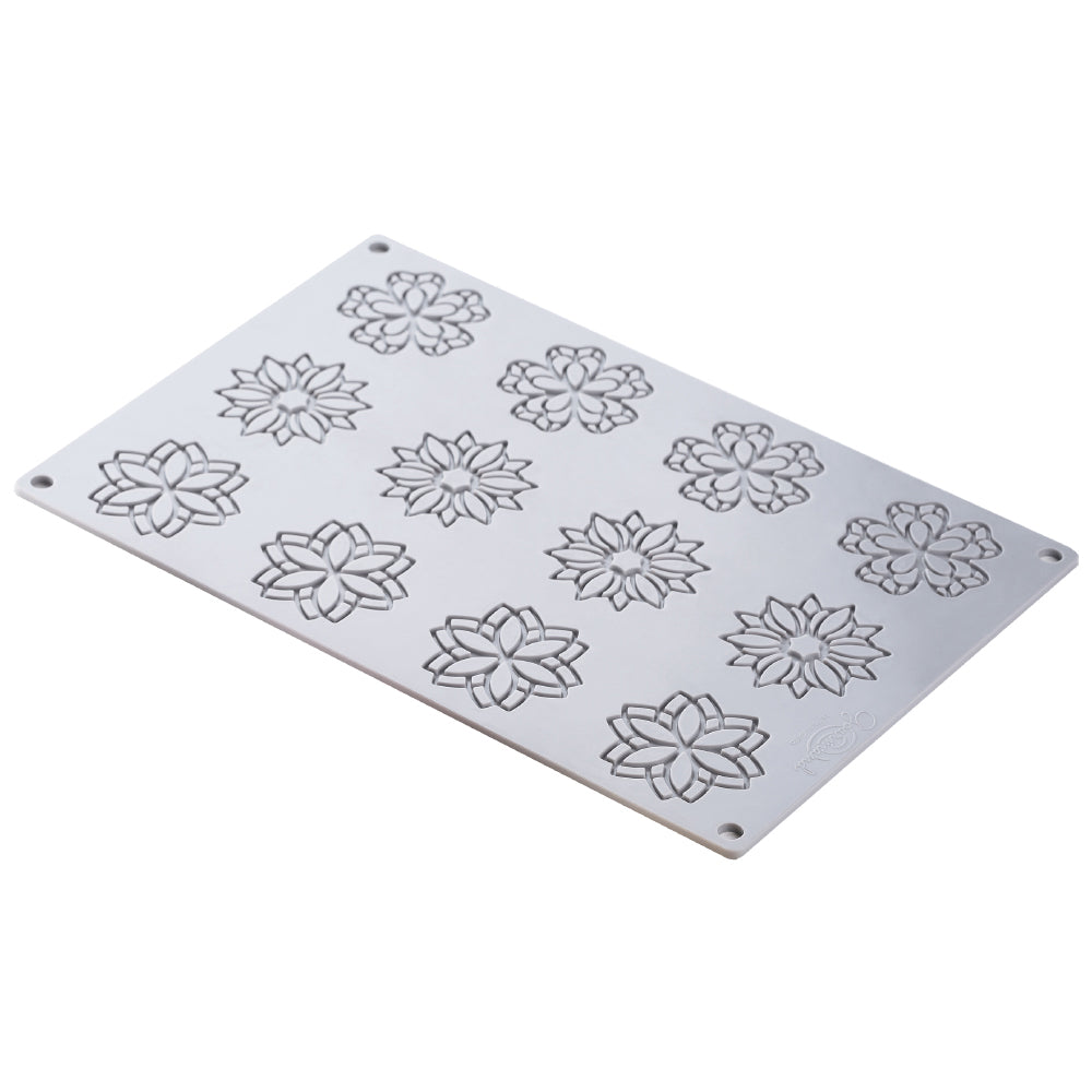 Pavoni MANDALA Decorative Silicone Mold, 12 Cavities