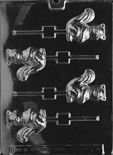 Squirrel Lolly Chocolate Mold