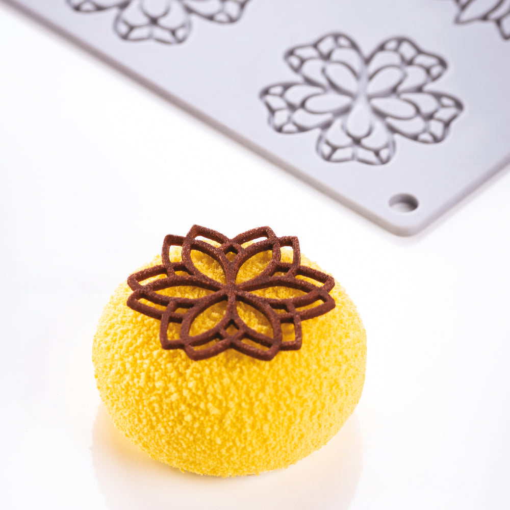 Pavoni MANDALA Decorative Silicone Mold, 12 Cavities