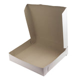 O'Creme One-Piece White Cake Box, 12" x 12" x 2.5" - Pack of 50