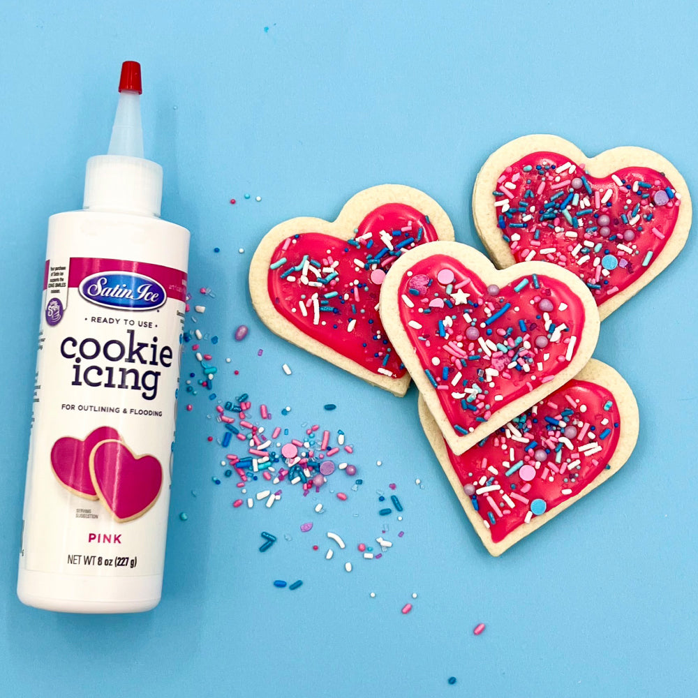 Satin Ice Pink Cookie Icing, 8 oz.