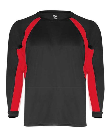 Badger Men's B-Core Hook Long Sleeve Performance T-Shirt