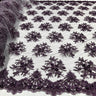 1 Yard Beaded 3D Floral Lace Fabric Embroidered 100 Percent Polyester Net Mesh 50 inch Width