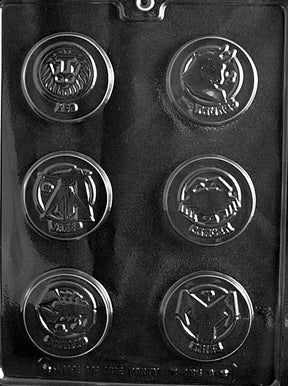 Zodiac Box Set Chocolate Mold - Piece 1 of 2 - LPM196A