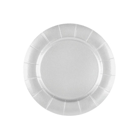 13" White Paper Charger Plates 50 Ct Elegant Disposable Set