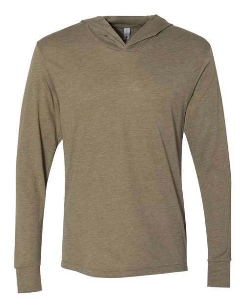 Next Level Unisex Triblend Hooded Long Sleeve Pullover T-Shirt