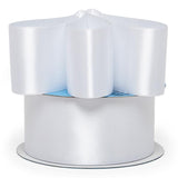 Haute Couture Satin Ribbon 2 '' X 25 yd White Color 1 / ROLL