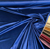 Exclusive Velveteen Velvet Fabric - Navy Blue, Drapery Upholstery, 60" Width (1 Yard)