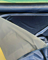 Exclusive Velveteen Velvet Fabric - Navy Blue, Drapery Upholstery, 60" Width (1 Yard)