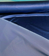 Exclusive Velveteen Velvet Fabric - Navy Blue, Drapery Upholstery, 60" Width (1 Yard)