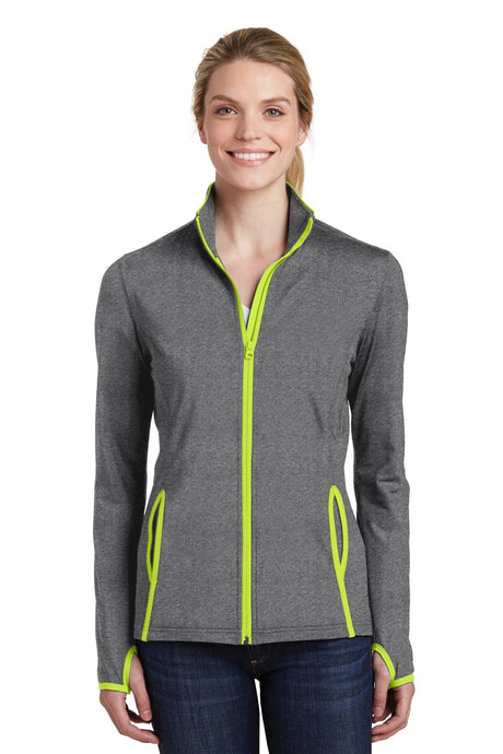 Sport-Tek® Women's Sport-Wick® Stretch Contrast Full-Zip Jacket
