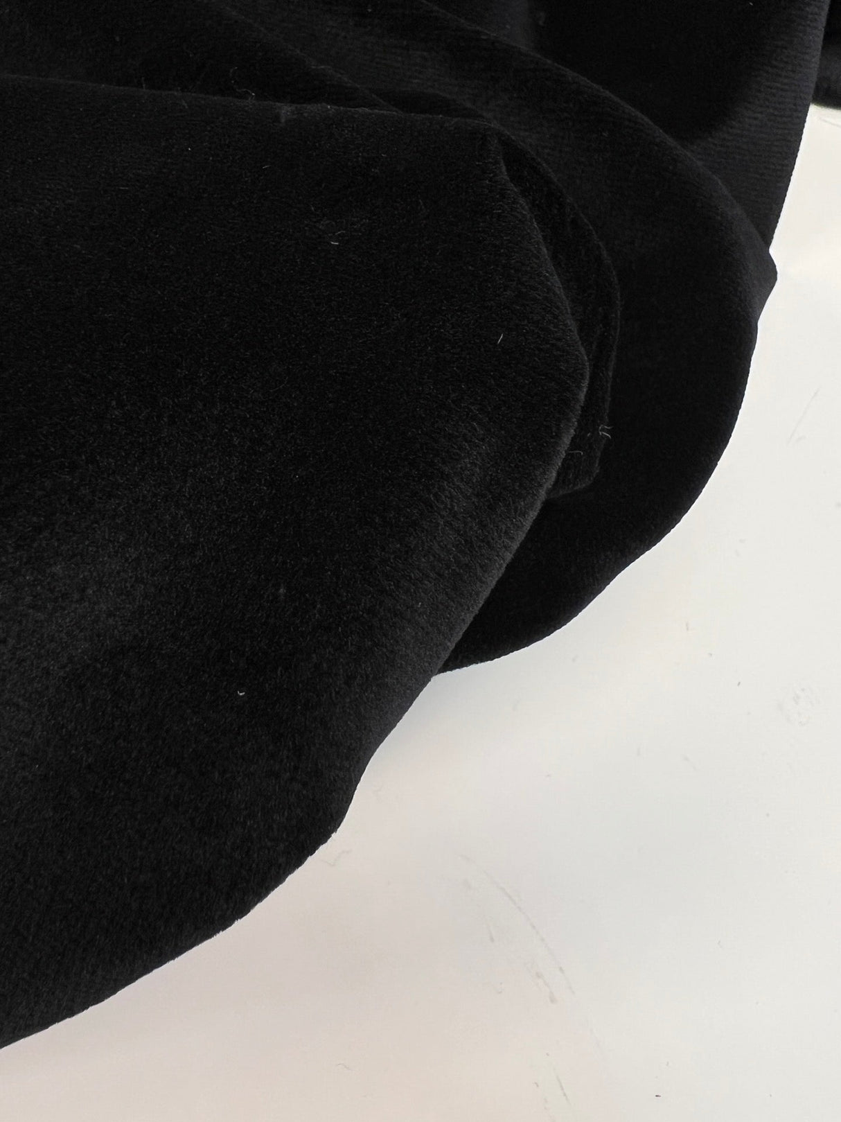 Cotton Viscose Velvet Black