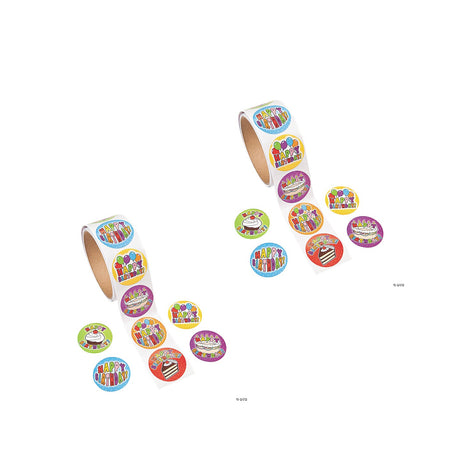 Bulk 100 Pc. Birthday Sticker Roll