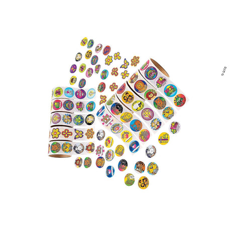 Bulk Religious Rolls of Stickers Assortment 1000 Pc.