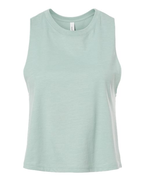 BELLA + CANVAS® Women's Racerback Crew Neck Crop Tank Top