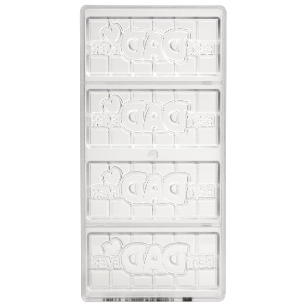 Chocolate World Clear Polycarbonate Chocolate Mold, Best Dad Ever