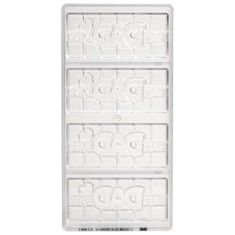 Chocolate World Clear Polycarbonate Chocolate Mold, Best Dad Ever