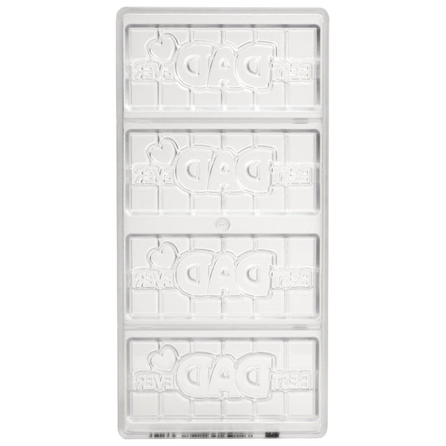 Chocolate World Clear Polycarbonate Chocolate Mold, Best Dad Ever
