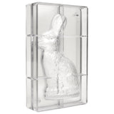 Polycarbonate Chocolate Mold: Sitting Rabbit, includes 2 pieces front and back