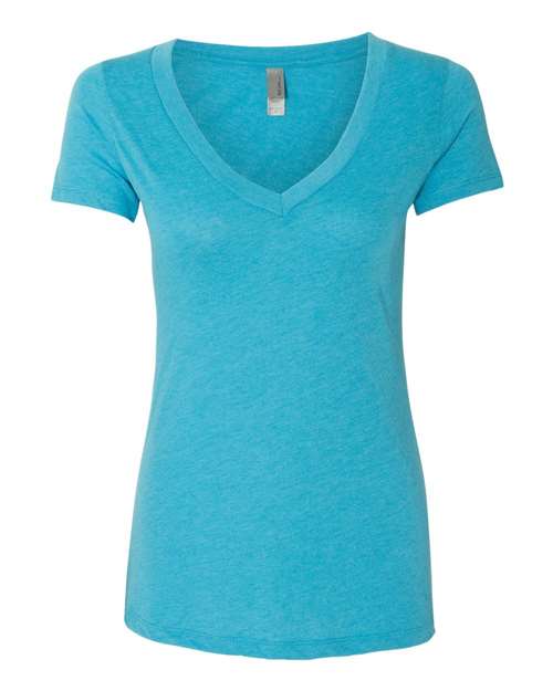 Next Level Women's Triblend Deep V-Neck T-Shirt