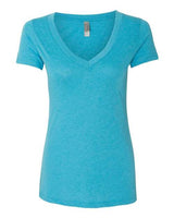 Next Level Women's Triblend Deep V-Neck T-Shirt