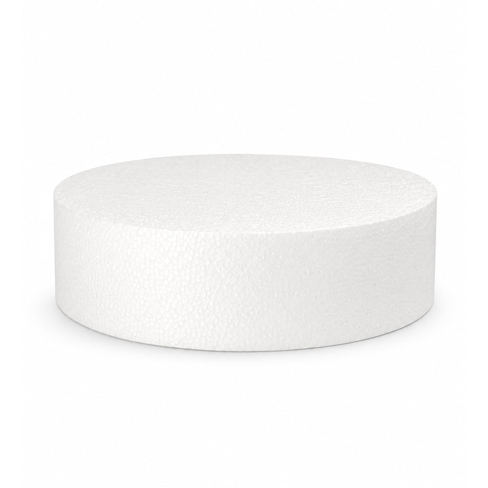 O'Creme Round Polystyrene Cake Dummy, 9" Diameter x 3" High