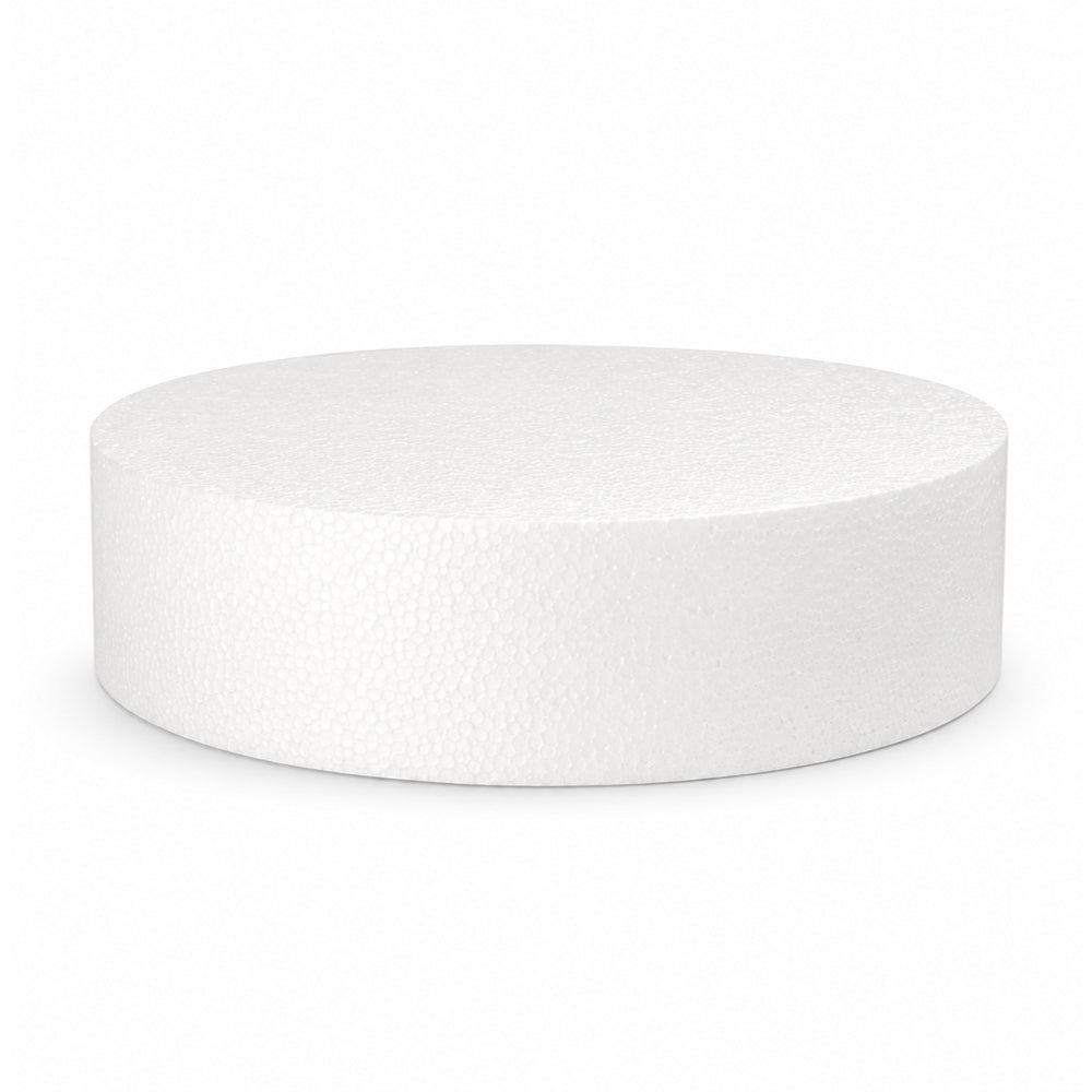 O'Creme Round Polystyrene Cake Dummy, 10" Diameter x 3" High