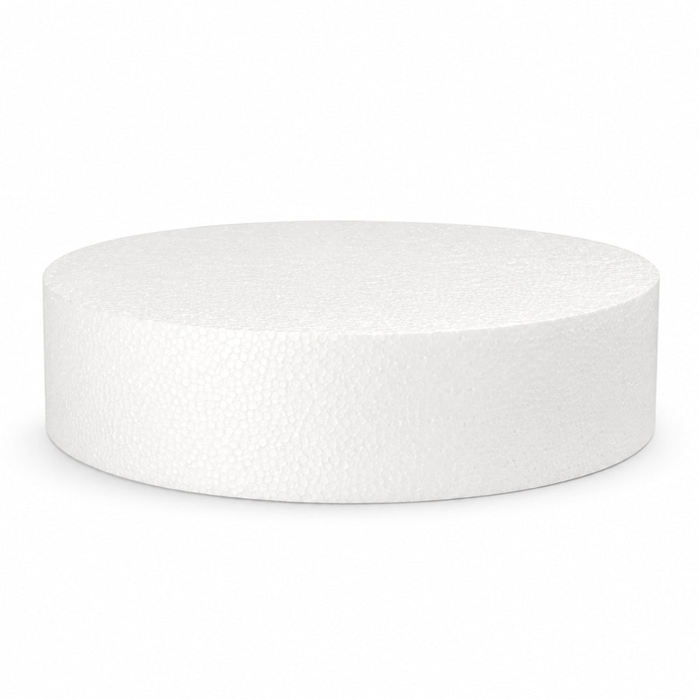 O'Creme Round Polystyrene Cake Dummy, 12" Diameter x 3" High