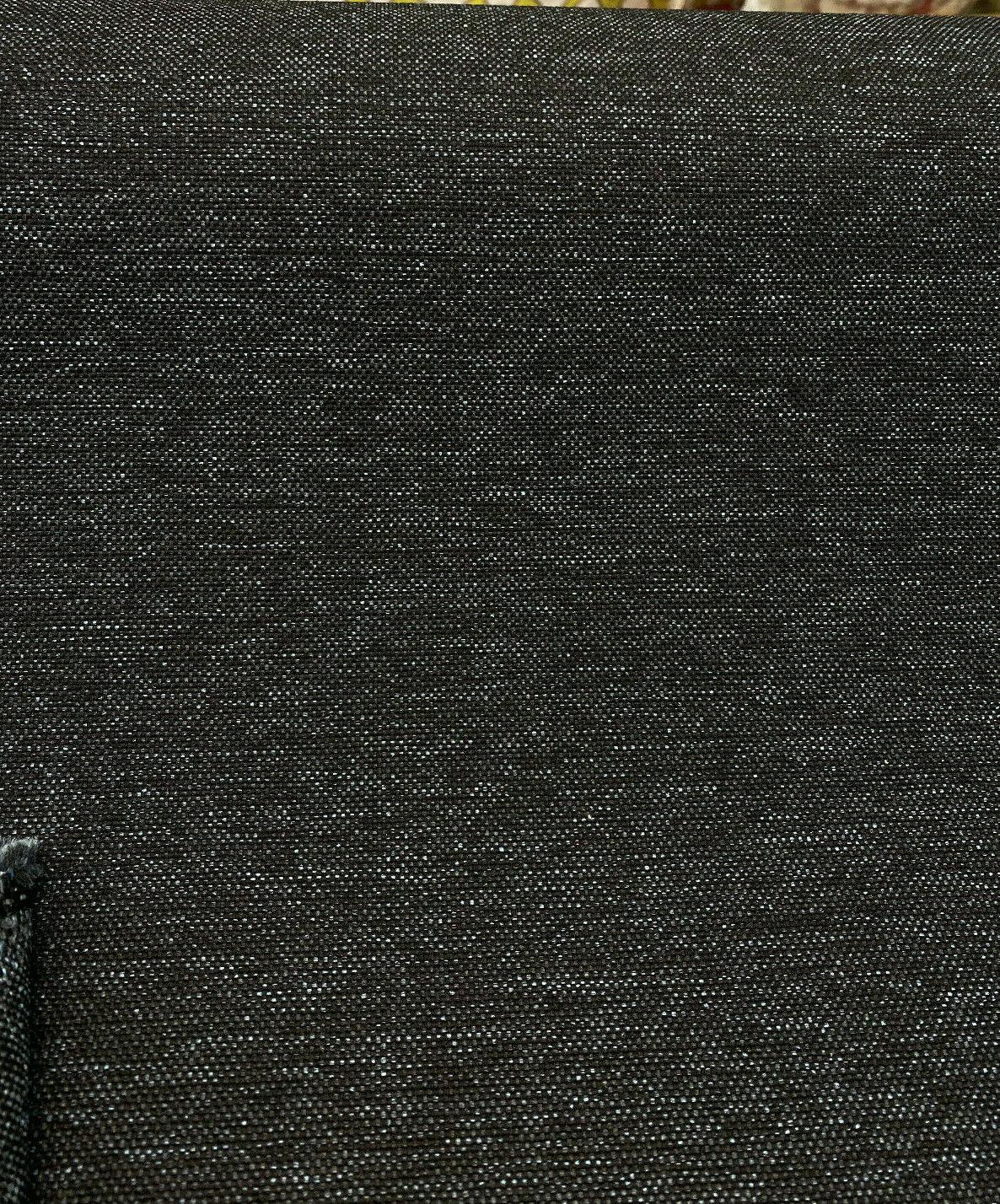 Texture Midnight Olefin Fabric - Dark Navy Mixed With Black Texture, Railroaded (1 Yard)