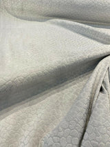 Regal Gray Dove Reese Pebble Textured Soft Velvet Upholstery Fabric - Gray Pebble Texture, 54" Width (1 Yard)