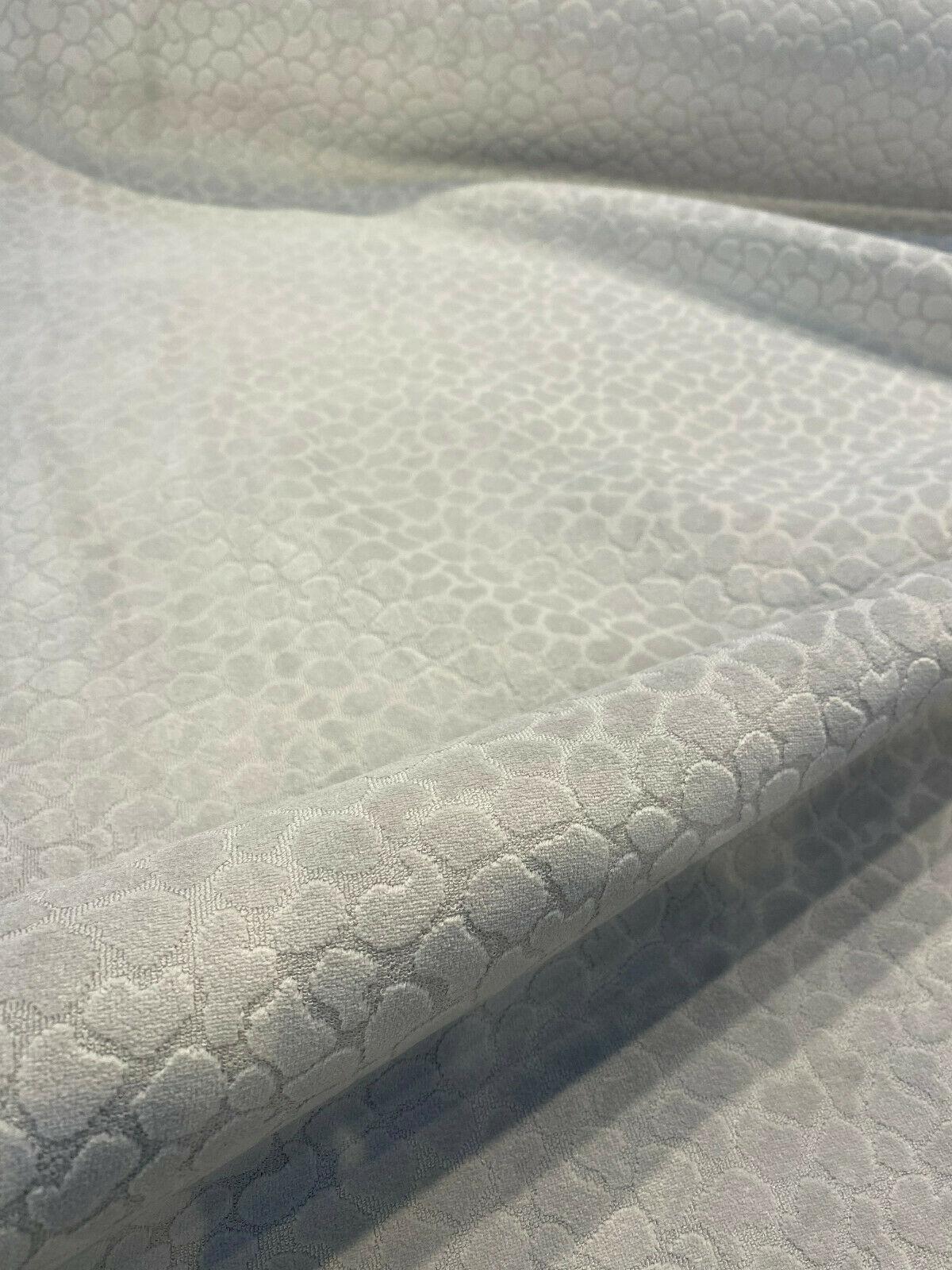 Regal Gray Dove Reese Pebble Textured Soft Velvet Upholstery Fabric - Gray Pebble Texture, 54" Width (1 Yard)