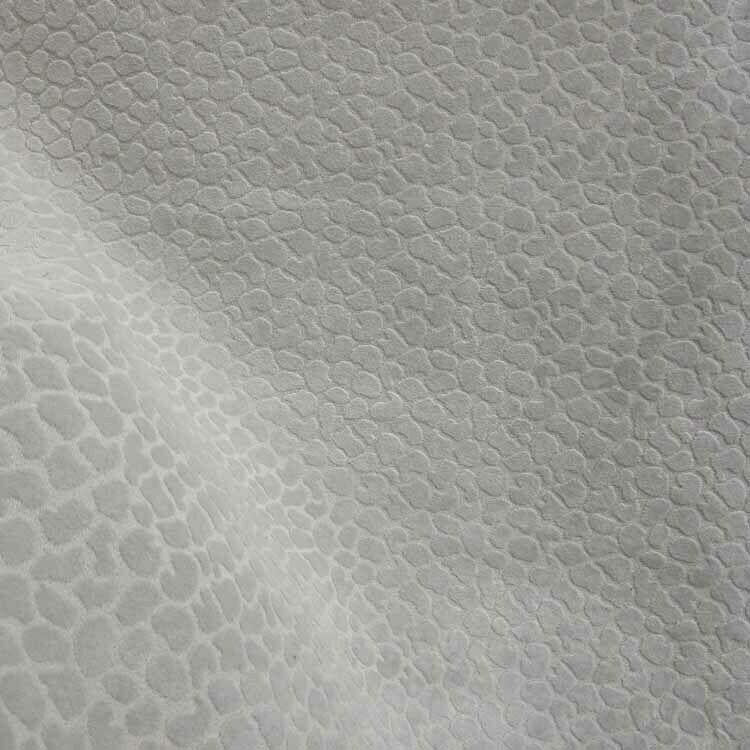 Regal Gray Dove Reese Pebble Textured Soft Velvet Upholstery Fabric - Gray Pebble Texture, 54" Width (1 Yard)