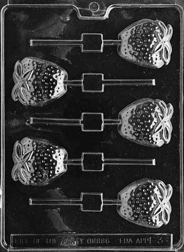 Strawberry Lolly Chocolate Mold - LPF003